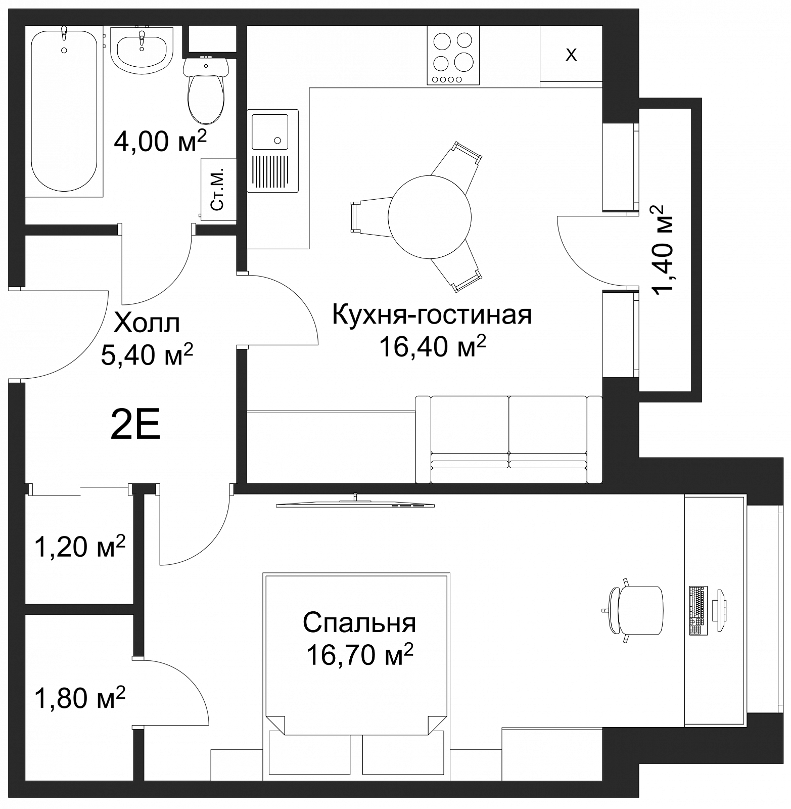 План квартиры 102