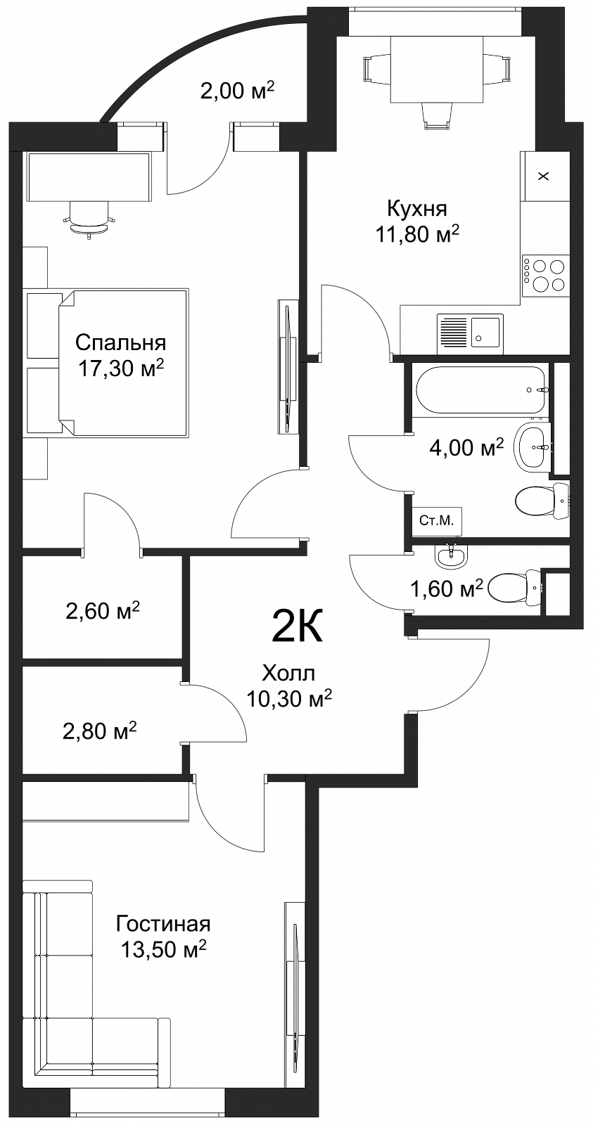 План квартиры 99