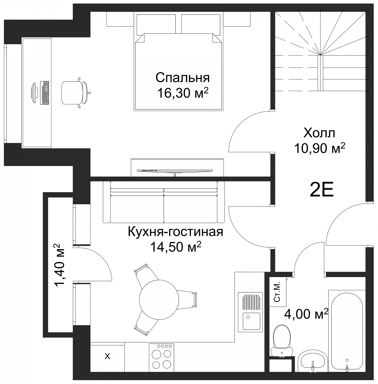 План квартиры 107