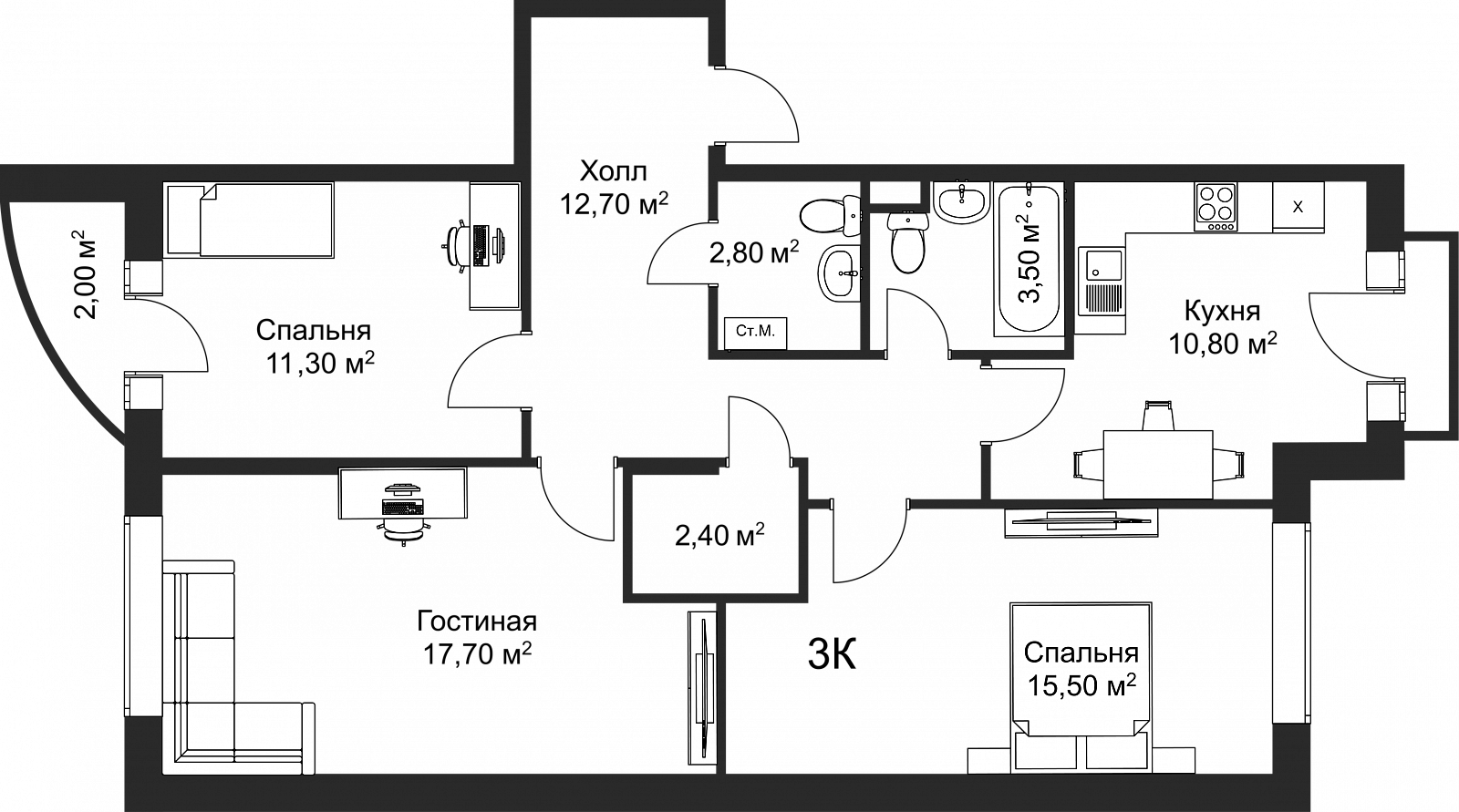 План квартиры 16