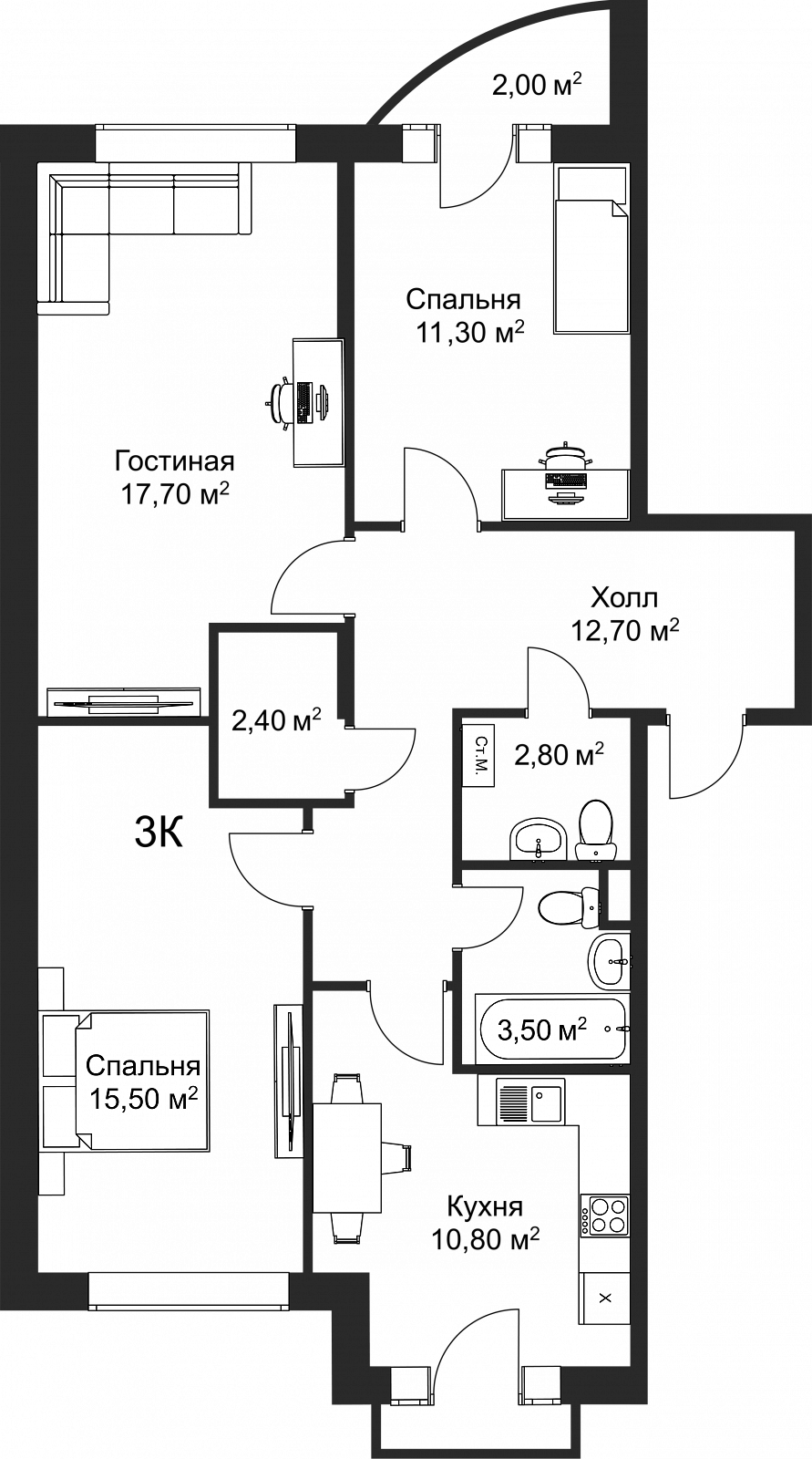 План квартиры 64