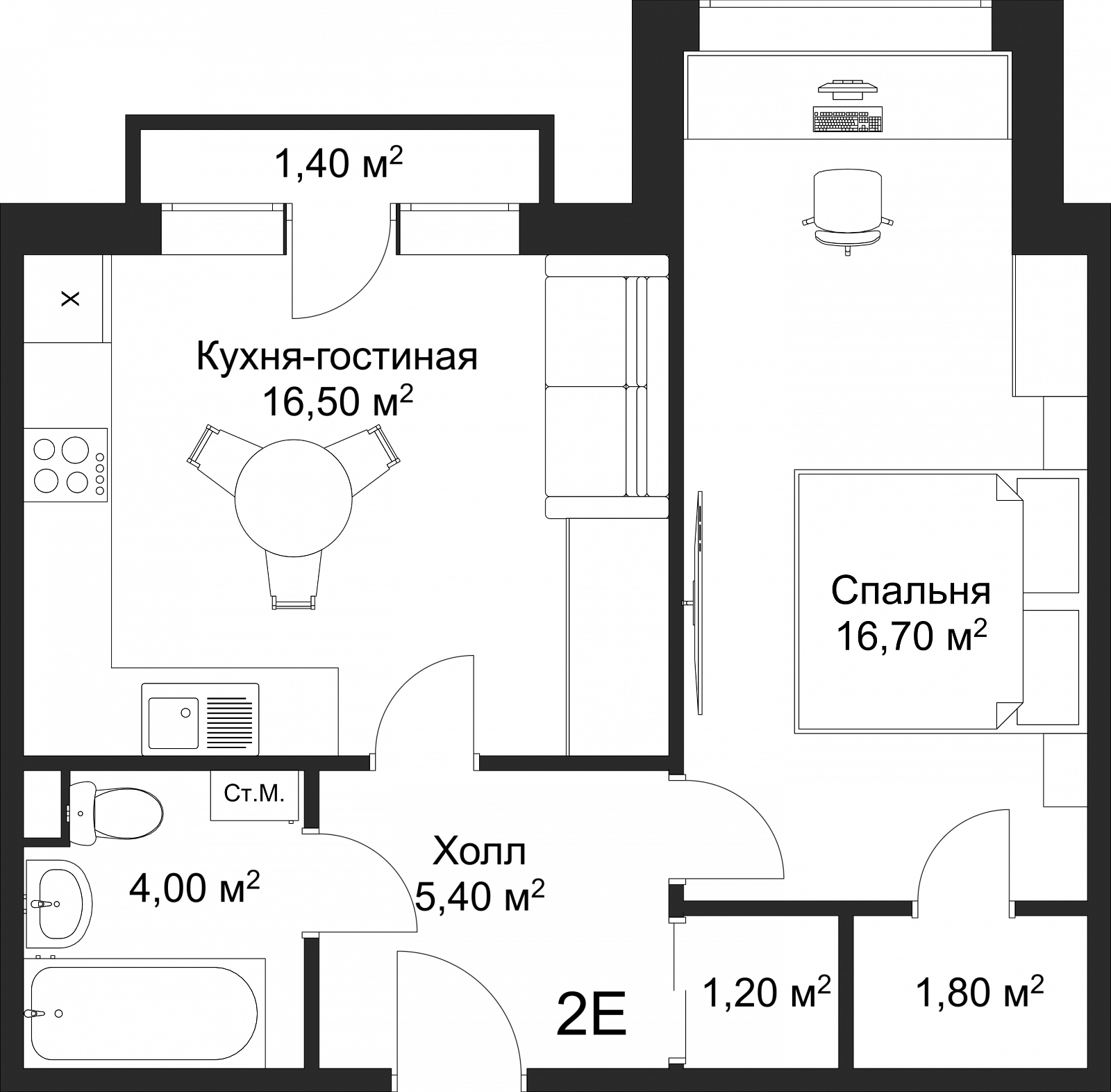 План квартиры 32