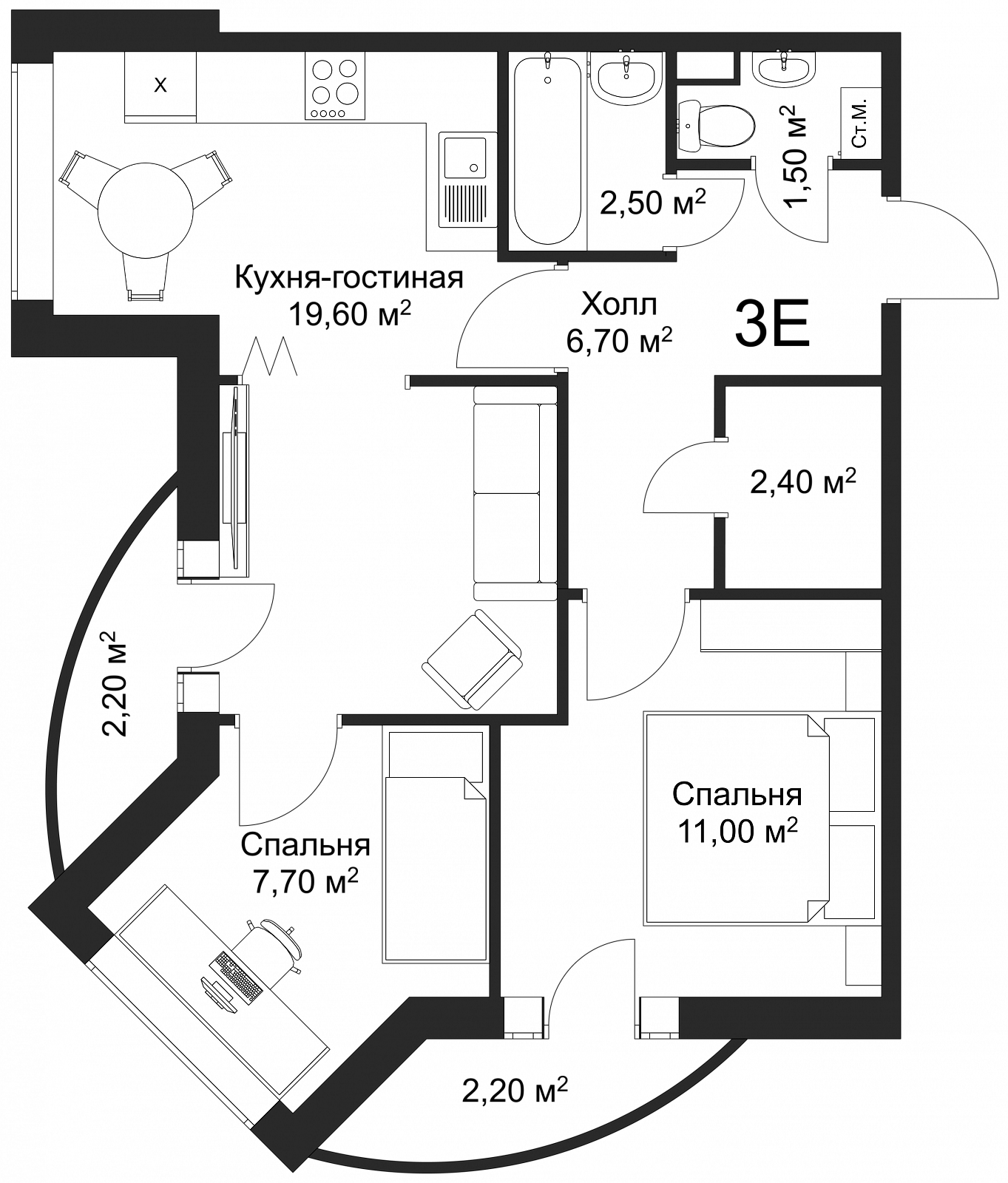 План квартиры 73