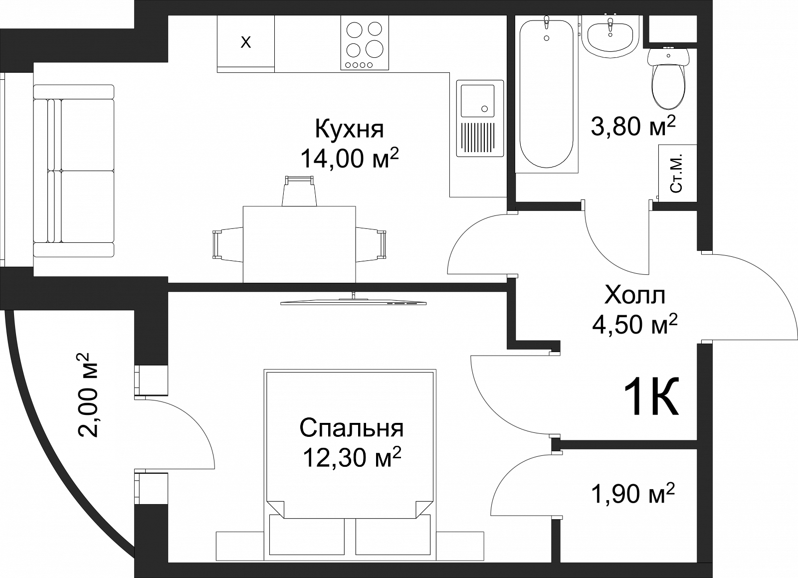 План квартиры 85