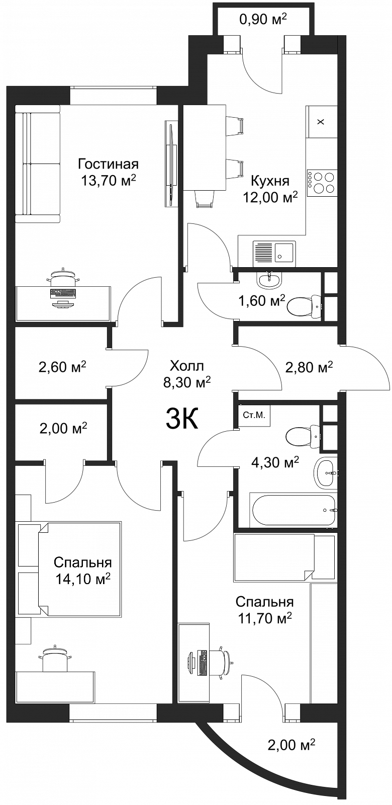 План квартиры 15