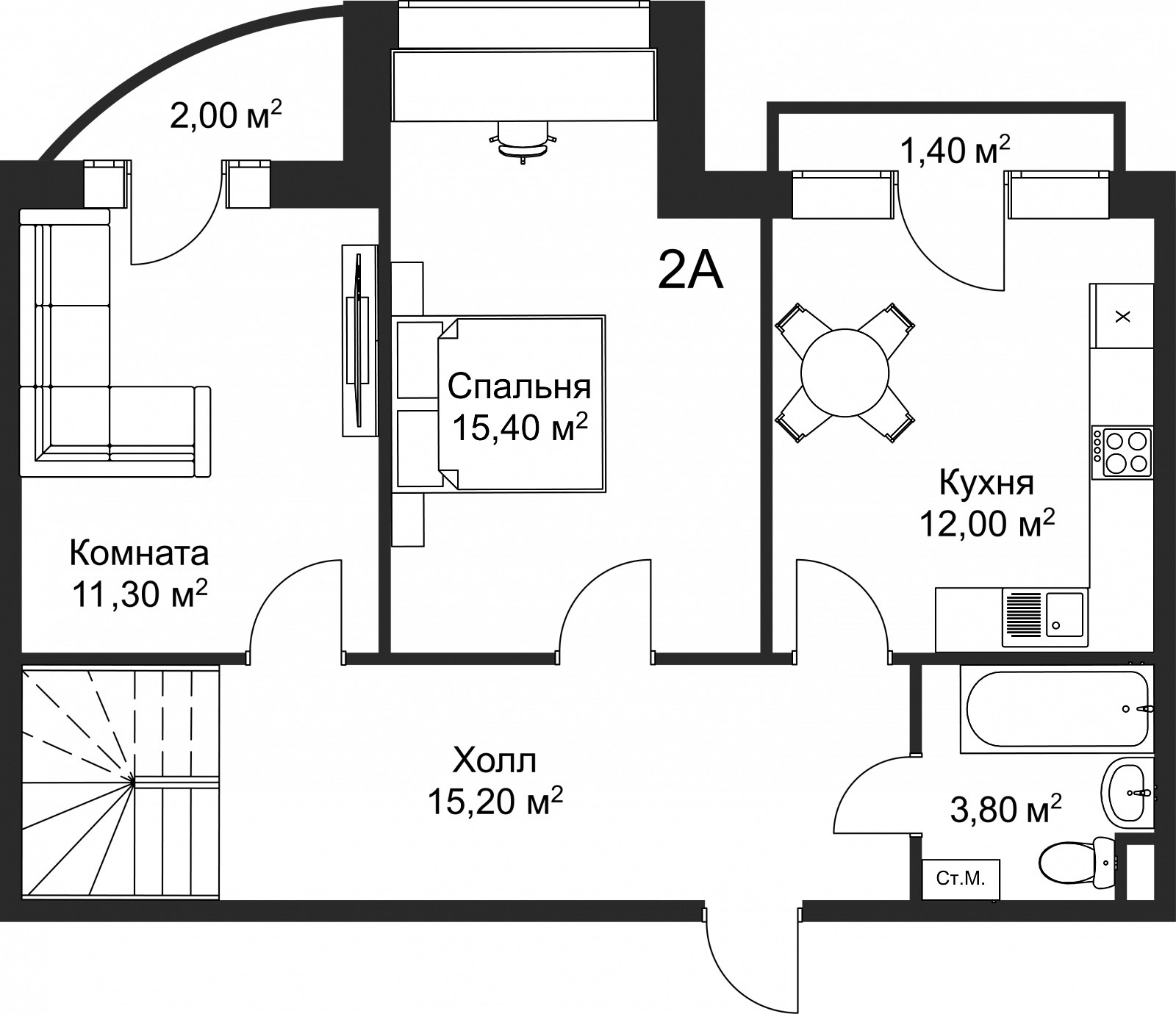План квартиры 72