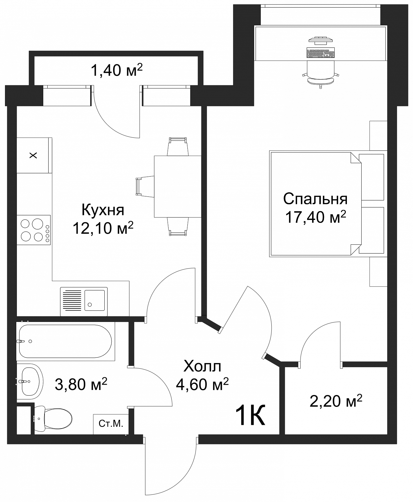 План квартиры 90