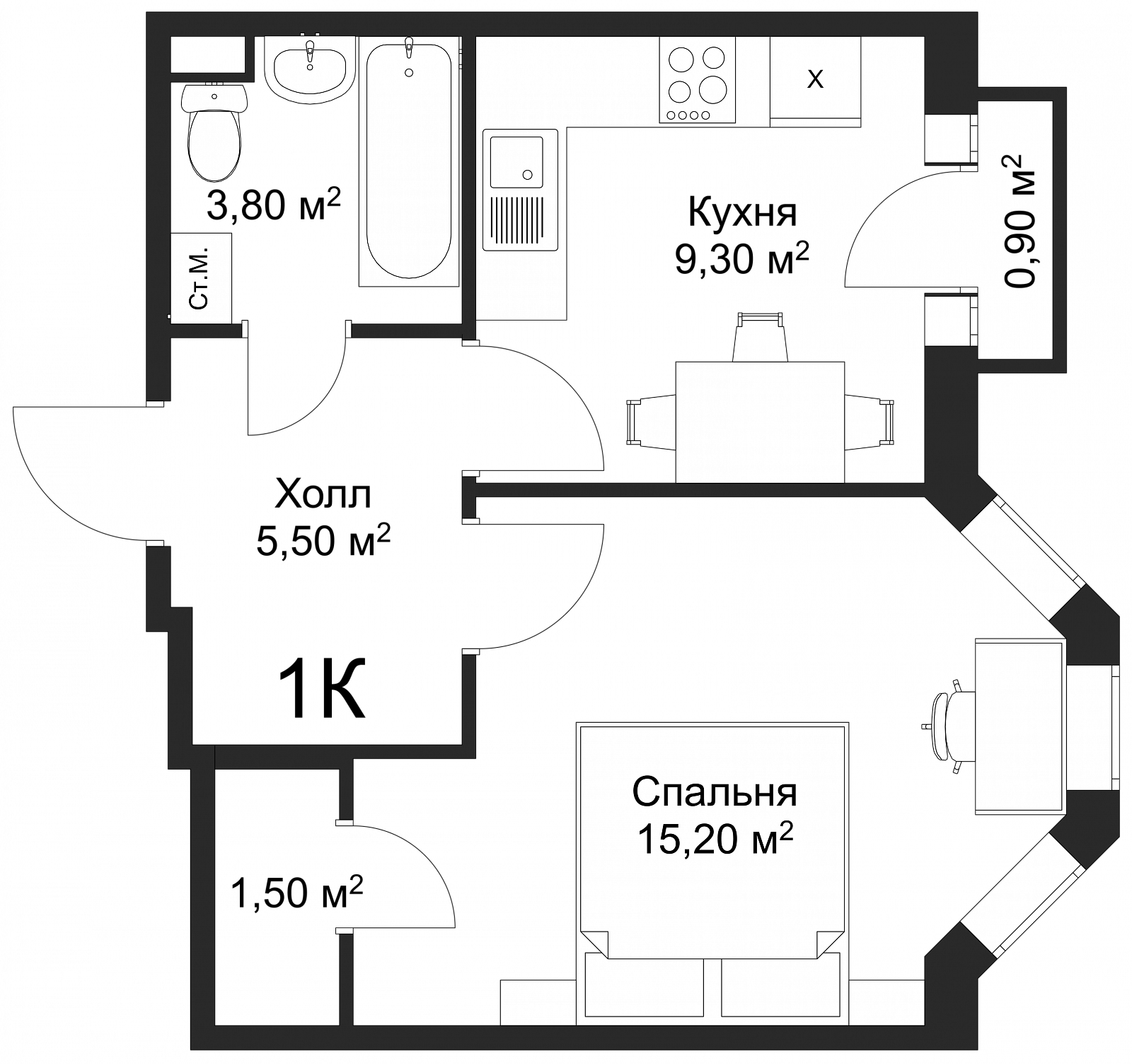 План квартиры 89