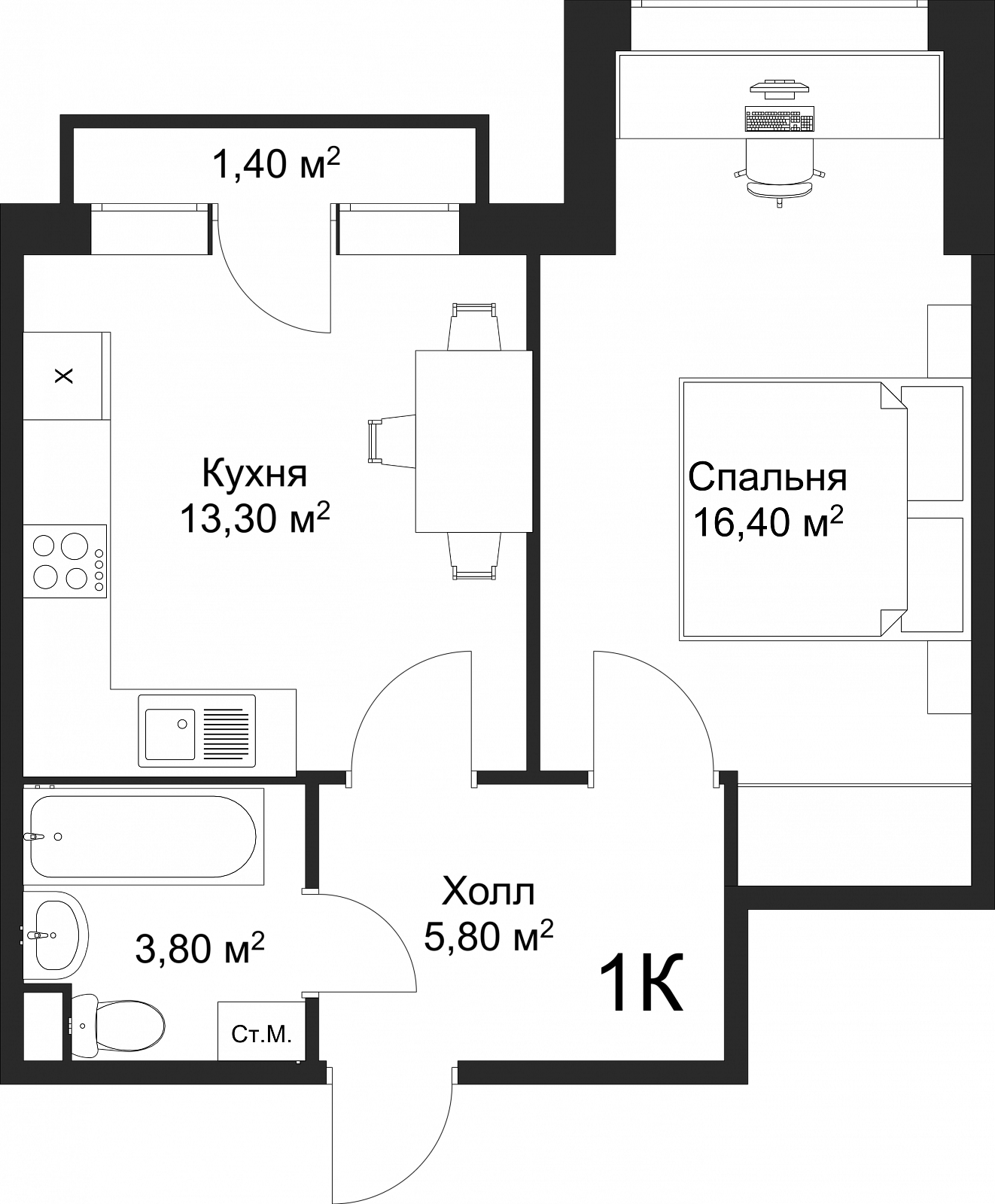 План квартиры 64