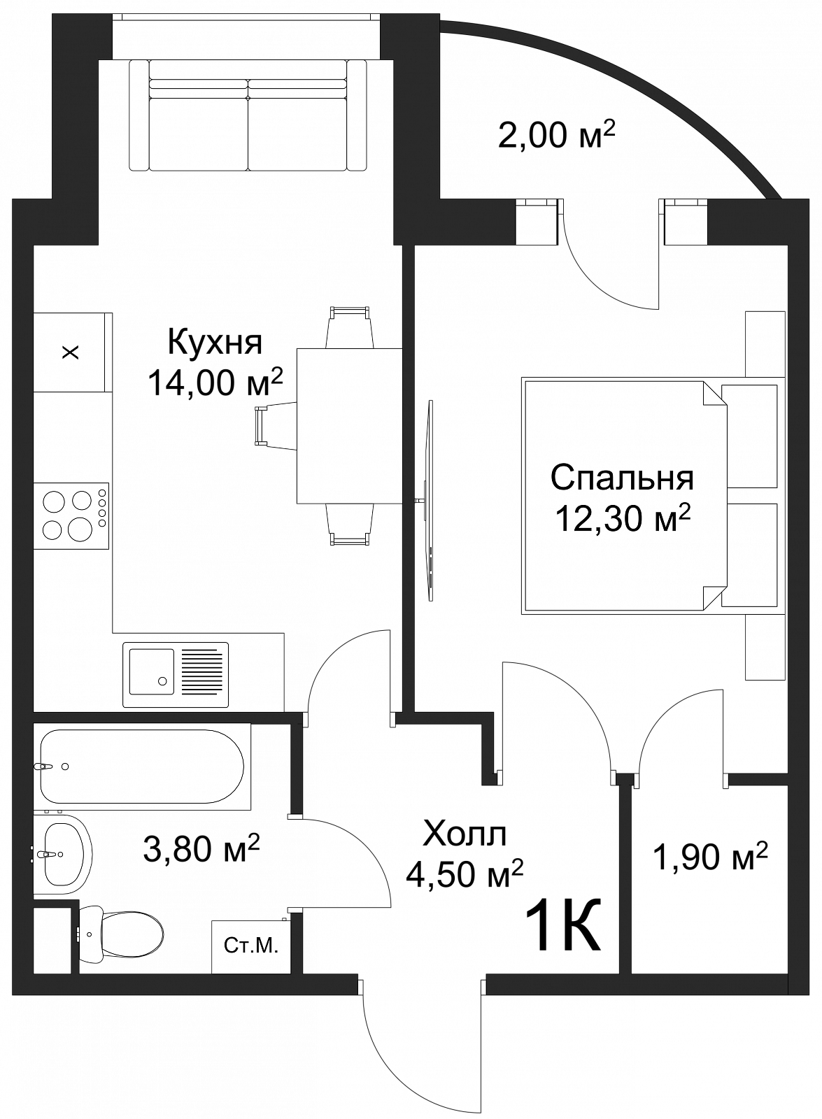План квартиры 57