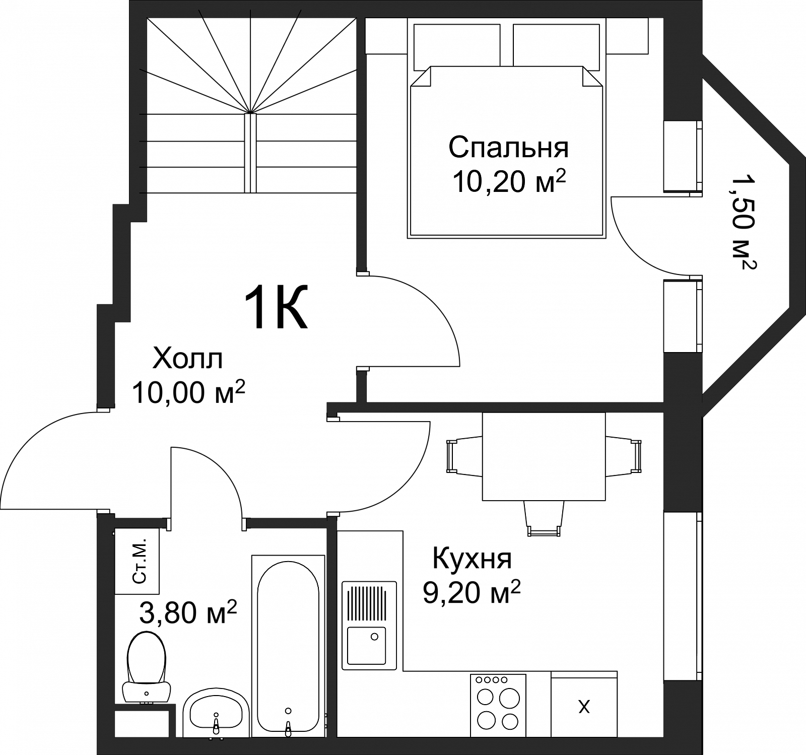 План квартиры 90