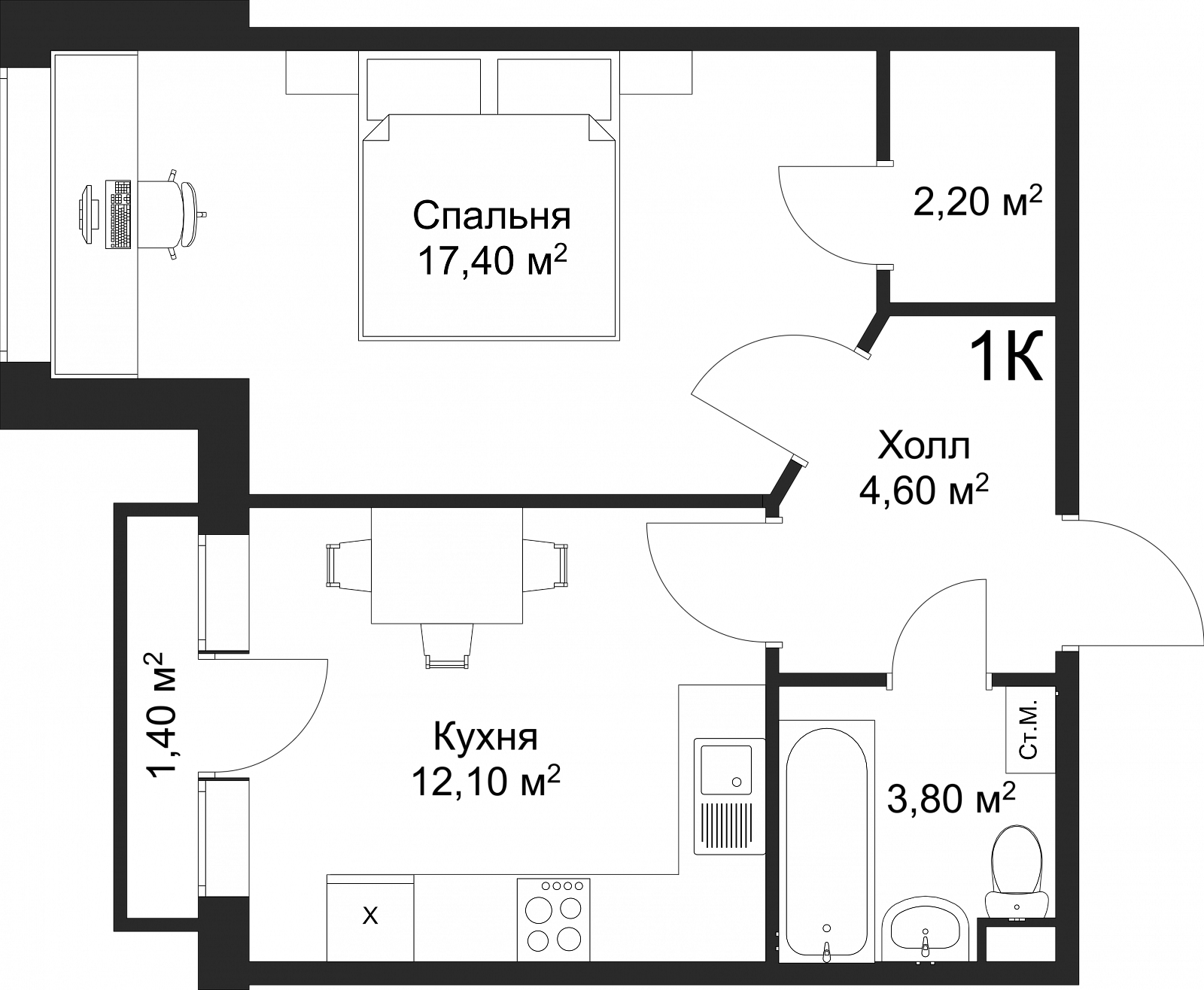 План квартиры 30